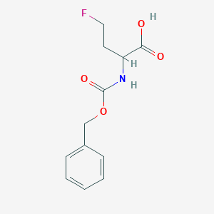 molecular formula C12H14FNO4 B7935077 2-([(Benzyloxy)carbonyl]amino)-4-fluorobutanoicacid 