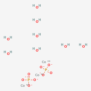 molecular formula Co3H16O16P2 B079351 磷酸钴(II)八水合物 CAS No. 10294-50-5