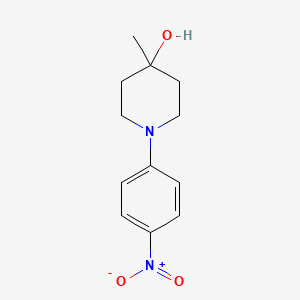 molecular formula C12H16N2O3 B7935104 4-甲基-1-(4-硝基苯基)哌啶-4-醇 