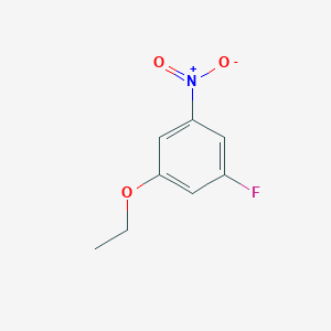 molecular formula C8H8FNO3 B7935112 1-Ethoxy-3-fluoro-5-nitrobenzene CAS No. 330-66-5
