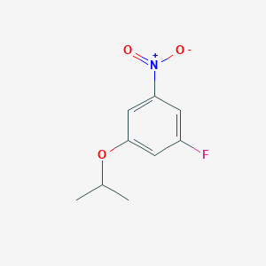 molecular formula C9H10FNO3 B7935115 1-Fluoro-3-nitro-5-(propan-2-yloxy)benzene 