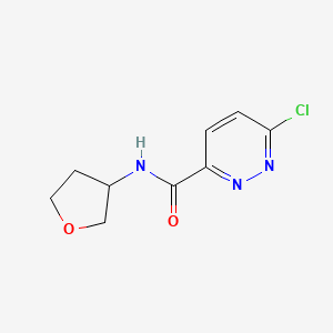 molecular formula C9H10ClN3O2 B7935123 6-Chloro-N-(oxolan-3-yl)pyridazine-3-carboxamide 