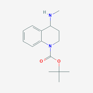molecular formula C15H22N2O2 B7935173 tert-butyl 4-(methylamino)-3,4-dihydro-2H-quinoline-1-carboxylate 