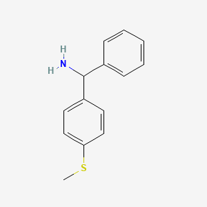 (4-(Methylthio)phenyl)(phenyl)methanamine