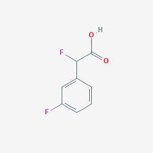 molecular formula C8H6F2O2 B7935201 2-Fluoro-2-(3-fluorophenyl)acetic acid 