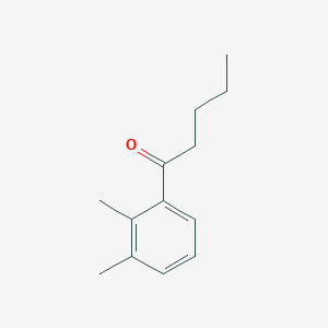 molecular formula C13H18O B7935212 1-(2,3-Dimethylphenyl)pentan-1-one 