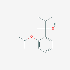 molecular formula C14H22O2 B7935243 2-(2-iso-Propoxyphenyl)-3-methyl-butan-2-ol CAS No. 1443327-09-0