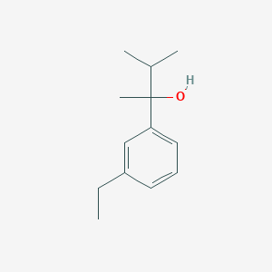 molecular formula C13H20O B7935248 2-(3-Ethylphenyl)-3-methyl-butan-2-ol 