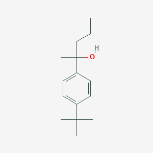 molecular formula C15H24O B7935278 2-(4-tert-Butylphenyl)-2-pentanol 