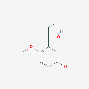 molecular formula C13H20O3 B7935286 2-(2,5-Dimethoxyphenyl)-2-pentanol 