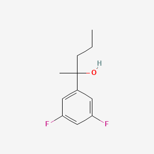 molecular formula C11H14F2O B7935305 2-(3,5-Difluorophenyl)-2-pentanol 
