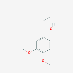 molecular formula C13H20O3 B7935312 2-(3,4-Dimethoxyphenyl)-2-pentanol 