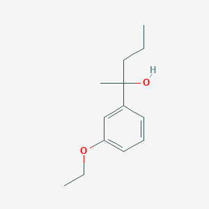 molecular formula C13H20O2 B7935320 2-(3-Ethoxyphenyl)-2-pentanol CAS No. 1443340-11-1