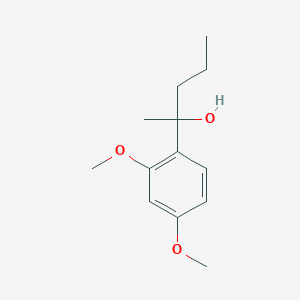 molecular formula C13H20O3 B7935323 2-(2,4-Dimethoxyphenyl)-2-pentanol CAS No. 1443349-00-5