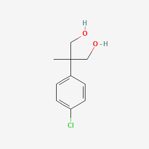 molecular formula C10H13ClO2 B7935331 2-(4-Chlorophenyl)-2-methylpropane-1,3-diol 