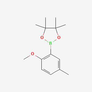 molecular formula C14H21BO3 B7935363 2-(2-Methoxy-5-methylphenyl)-4,4,5,5-tetramethyl-1,3,2-dioxaborolane 