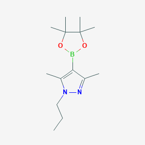 3,5-dimethyl-1-propyl-4-(tetramethyl-1,3,2-dioxaborolan-2-yl)-1H-pyrazole