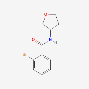 molecular formula C11H12BrNO2 B7935389 2-Bromo-N-(oxolan-3-yl)benzamide 