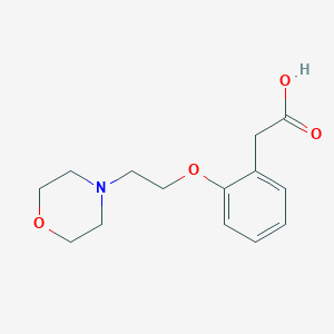 molecular formula C14H19NO4 B7935395 2-(Morpholin-4-yl-ethoxy)-phenyl acetic acid 