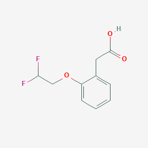 molecular formula C10H10F2O3 B7935404 2-[2-(2,2-Difluoroethoxy)phenyl]acetic acid 