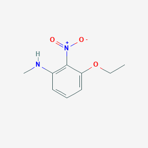 molecular formula C9H12N2O3 B7935428 3-Ethoxy-N-methyl-2-nitroaniline 