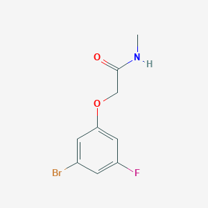molecular formula C9H9BrFNO2 B7935459 2-(3-bromo-5-fluorophenoxy)-N-methylacetamide 