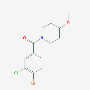 molecular formula C13H15BrClNO2 B7935466 (4-Bromo-3-chlorophenyl)(4-methoxypiperidin-1-yl)methanone 