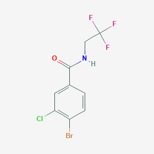 4-Bromo-3-chloro-N-(2,2,2-trifluoroethyl)benzamide