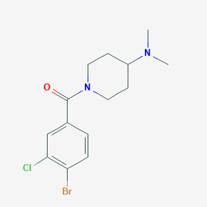 molecular formula C14H18BrClN2O B7935510 (4-Bromo-3-chlorophenyl)(4-(dimethylamino)piperidin-1-yl)methanone 