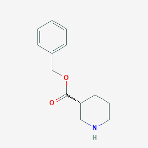 molecular formula C13H17NO2 B7935564 Benzyl (3R)-piperidine-3-carboxylate 