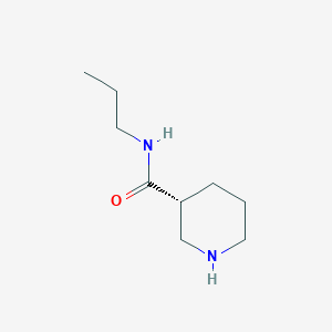 molecular formula C9H18N2O B7935585 (3R)-N-Propyl-3-piperidinecarboxamide HCl CAS No. 881546-37-8