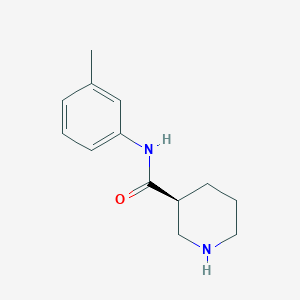 molecular formula C13H18N2O B7935625 (S)-N-(m-tolyl)piperidine-3-carboxamide 