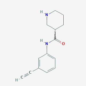 (3S)-N-(3-ethynylphenyl)piperidine-3-carboxamide