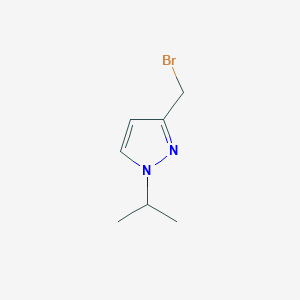 molecular formula C7H11BrN2 B7935712 3-(Bromomethyl)-1-(propan-2-yl)-1H-pyrazole 