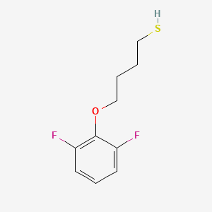 molecular formula C10H12F2OS B7935726 4-(2,6-Difluorophenoxy)butane-1-thiol 