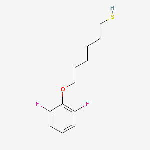 molecular formula C12H16F2OS B7935727 6-(2,6-Difluorophenoxy)hexane-1-thiol 