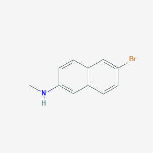 molecular formula C11H10BrN B7935734 6-bromo-N-methylnaphthalen-2-amine 