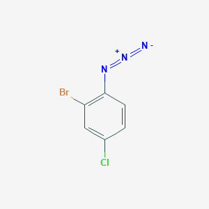 molecular formula C6H3BrClN3 B7935740 1-Azido-2-bromo-4-chlorobenzene 