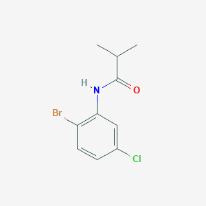 molecular formula C10H11BrClNO B7935749 N-(2-Bromo-5-chlorophenyl)isobutyramide 