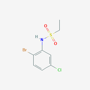 molecular formula C8H9BrClNO2S B7935770 N-(2-Bromo-5-chlorophenyl)ethanesulfonamide 