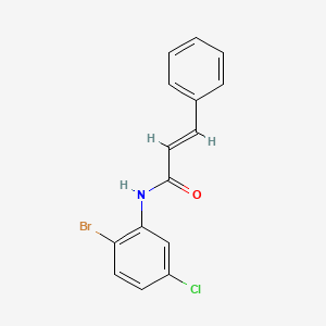 molecular formula C15H11BrClNO B7935779 N-(2-Bromo-5-chlorophenyl)-3-phenylprop-2-enamide 