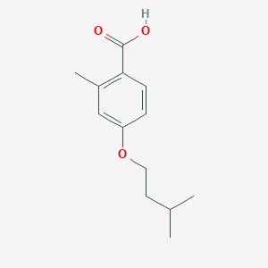 molecular formula C13H18O3 B7935821 2-Methyl-4-iso-pentoxybenzoic acid 