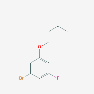 molecular formula C11H14BrFO B7935903 1-Bromo-5-fluoro-3-iso-pentyloxybenzene 