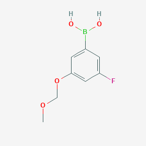 molecular formula C8H10BFO4 B7935927 5-Fluoro-3-(methoxymethoxy)phenylboronic acid 