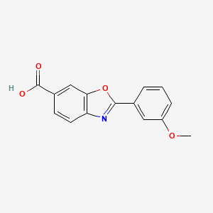 molecular formula C15H11NO4 B7935951 2-(3-Methoxyphenyl)-1,3-benzoxazole-6-carboxylic acid 