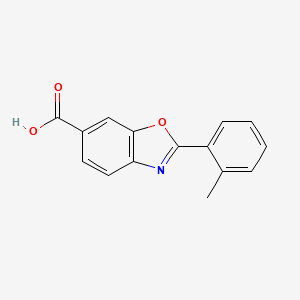 2-(2-Methylphenyl)-1,3-benzoxazole-6-carboxylic acid