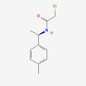 molecular formula C11H14BrNO B7935959 (R)-2-Bromo-N-(1-(p-tolyl)ethyl)acetamide 