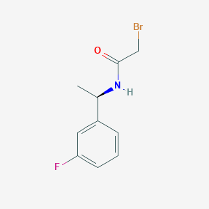 molecular formula C10H11BrFNO B7935994 (R)-2-Bromo-N-(1-(3-fluorophenyl)ethyl)acetamide 