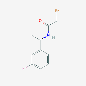 molecular formula C10H11BrFNO B7936002 (S)-2-Bromo-N-(1-(3-fluorophenyl)ethyl)acetamide 