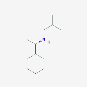 molecular formula C12H25N B7936005 (S)-N-(1-Cyclohexylethyl)-2-methylpropan-1-amine 